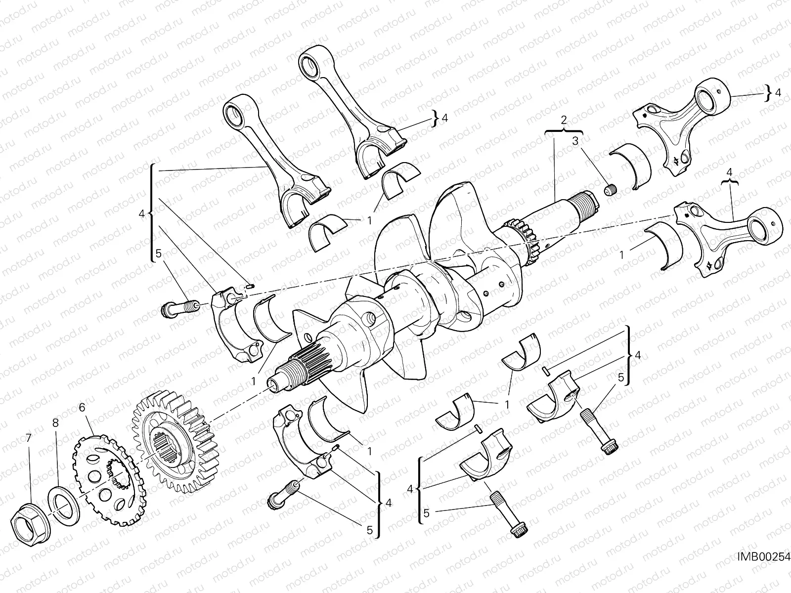 CONNECTING RODS [MOD:PANV4SL]