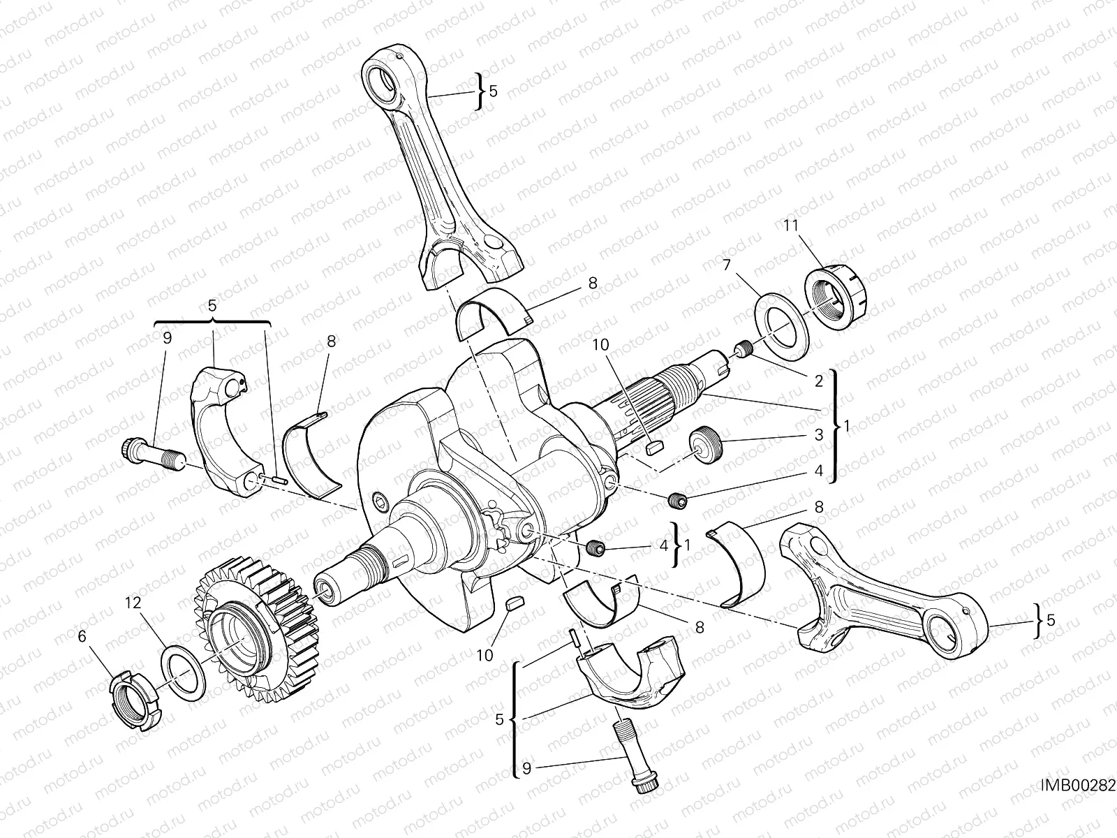 CONNECTING RODS [MOD:SS 950 S]
