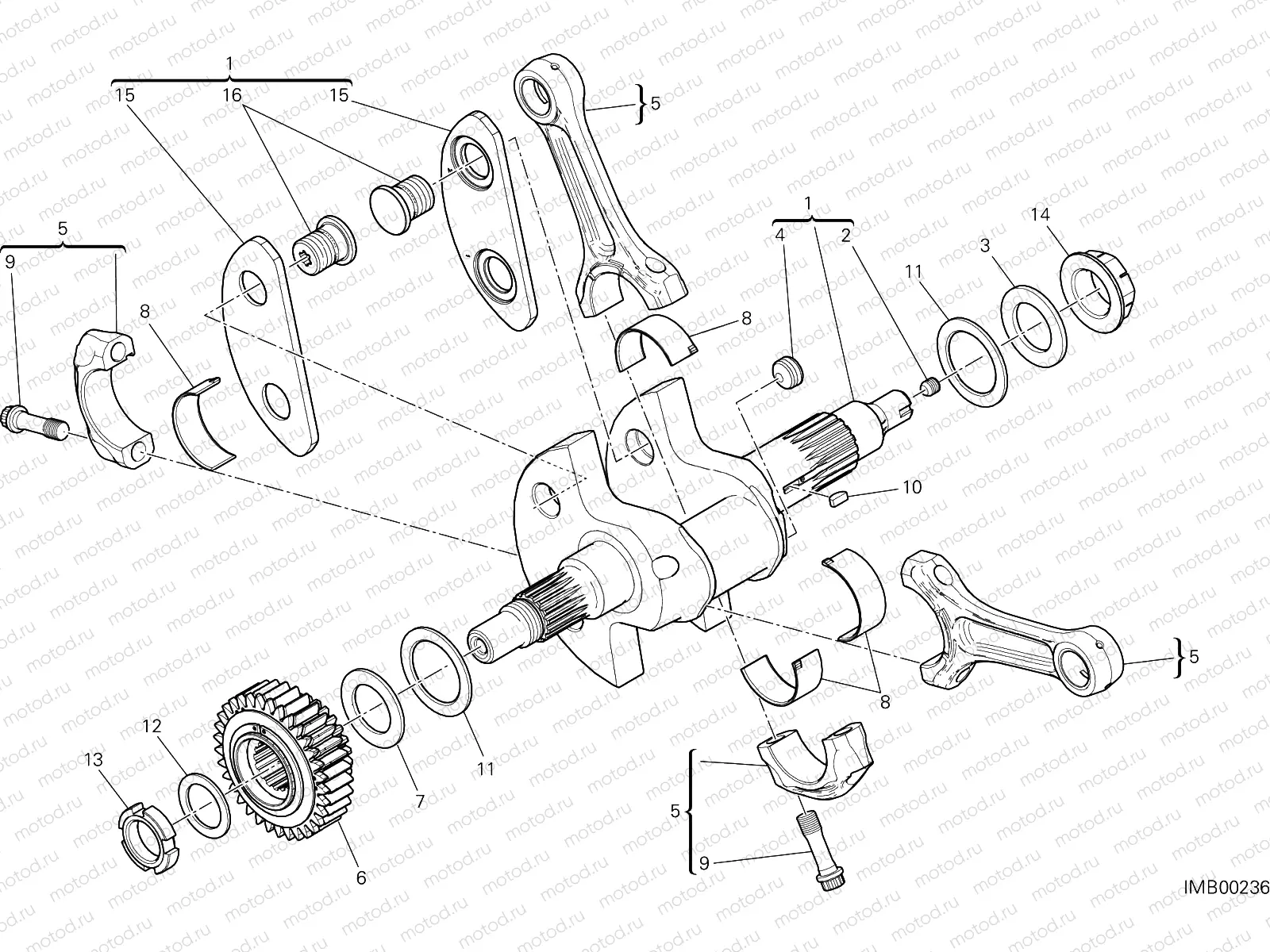 CONNECTING RODS [MOD:XDIAVEL]