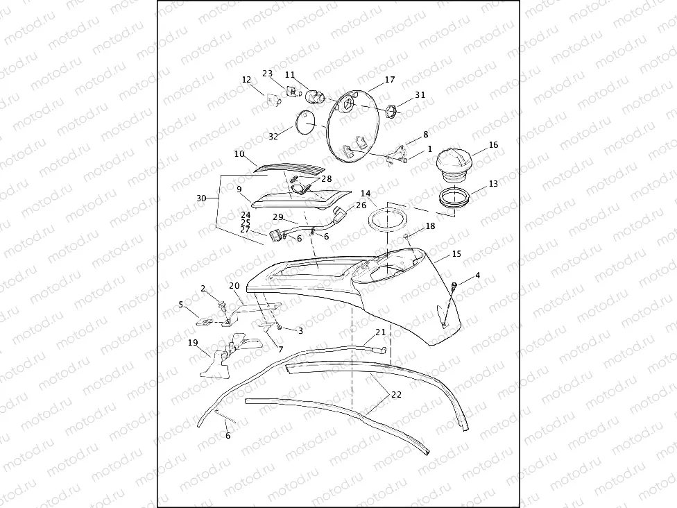CONSOLE, FUEL TANK