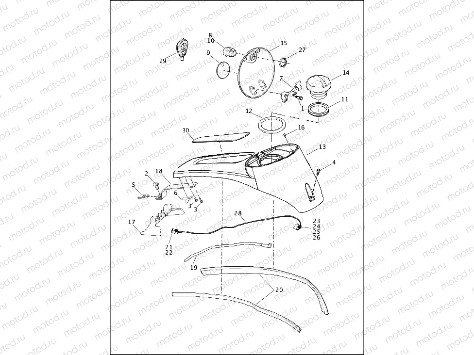 CONSOLE, FUEL TANK