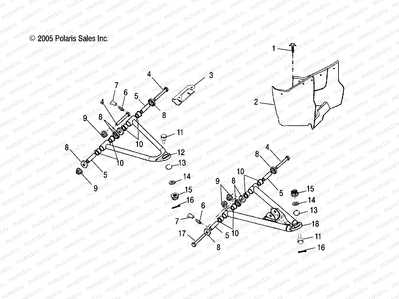 CONTROL ARM and FOOTREST - A06PB20EA/EB (4999202509920250B07) | CONTROL ARM and FOOTREST - A06PB20EA/EB (4999202509920250B07)