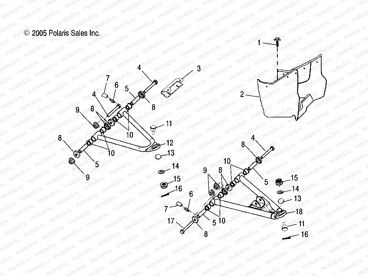 CONTROL ARM and FOOTREST - A06PB20VA/VB (4999202869920286B05) | CONTROL ARM and FOOTREST - A06PB20VA/VB (4999202869920286B05)