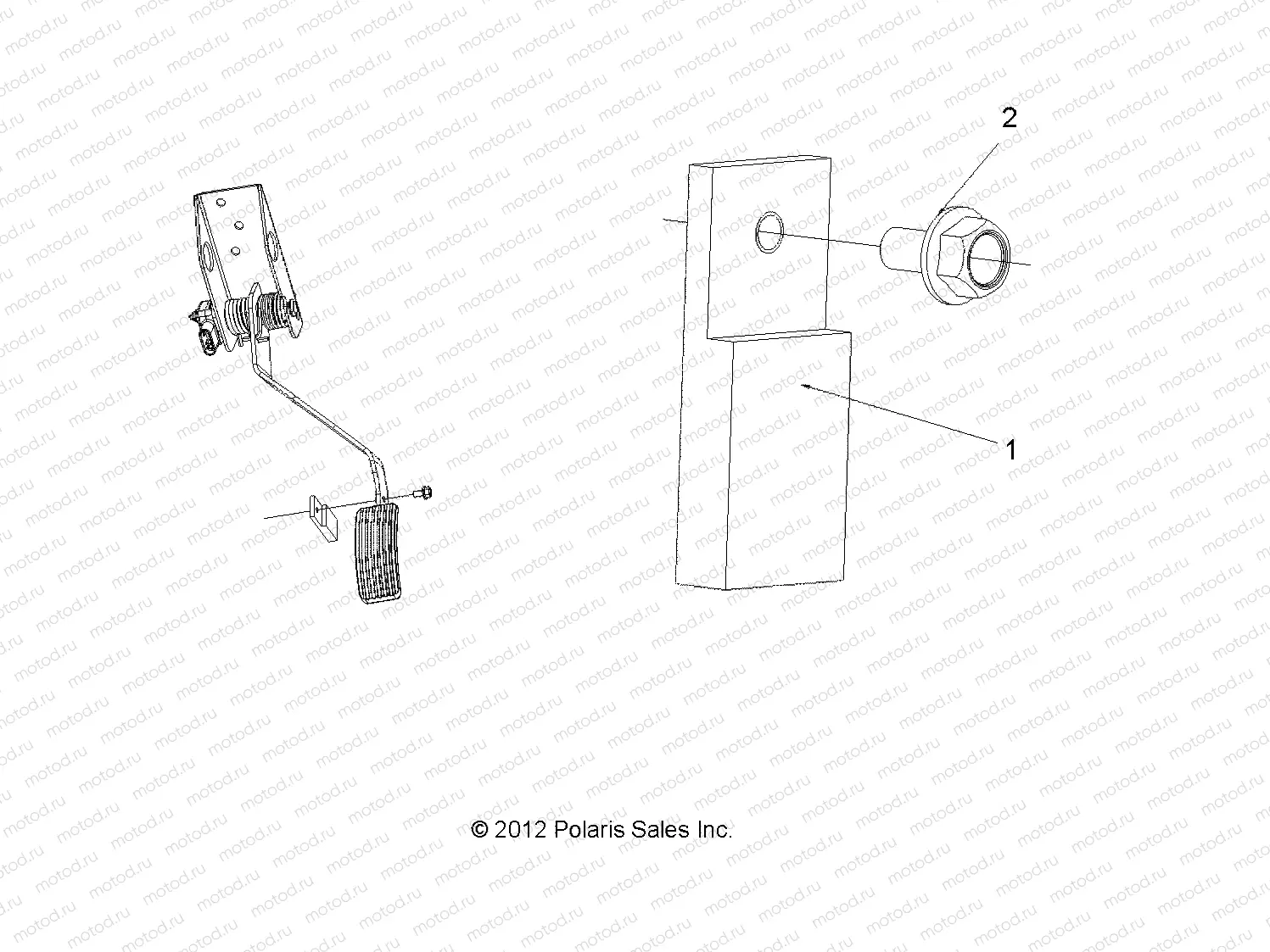 CONTROLS | CONTROLS, PEDAL STOPPER - L15G2/4/6 ALL OPTIONS (49GEMSTEER13STOPPER)