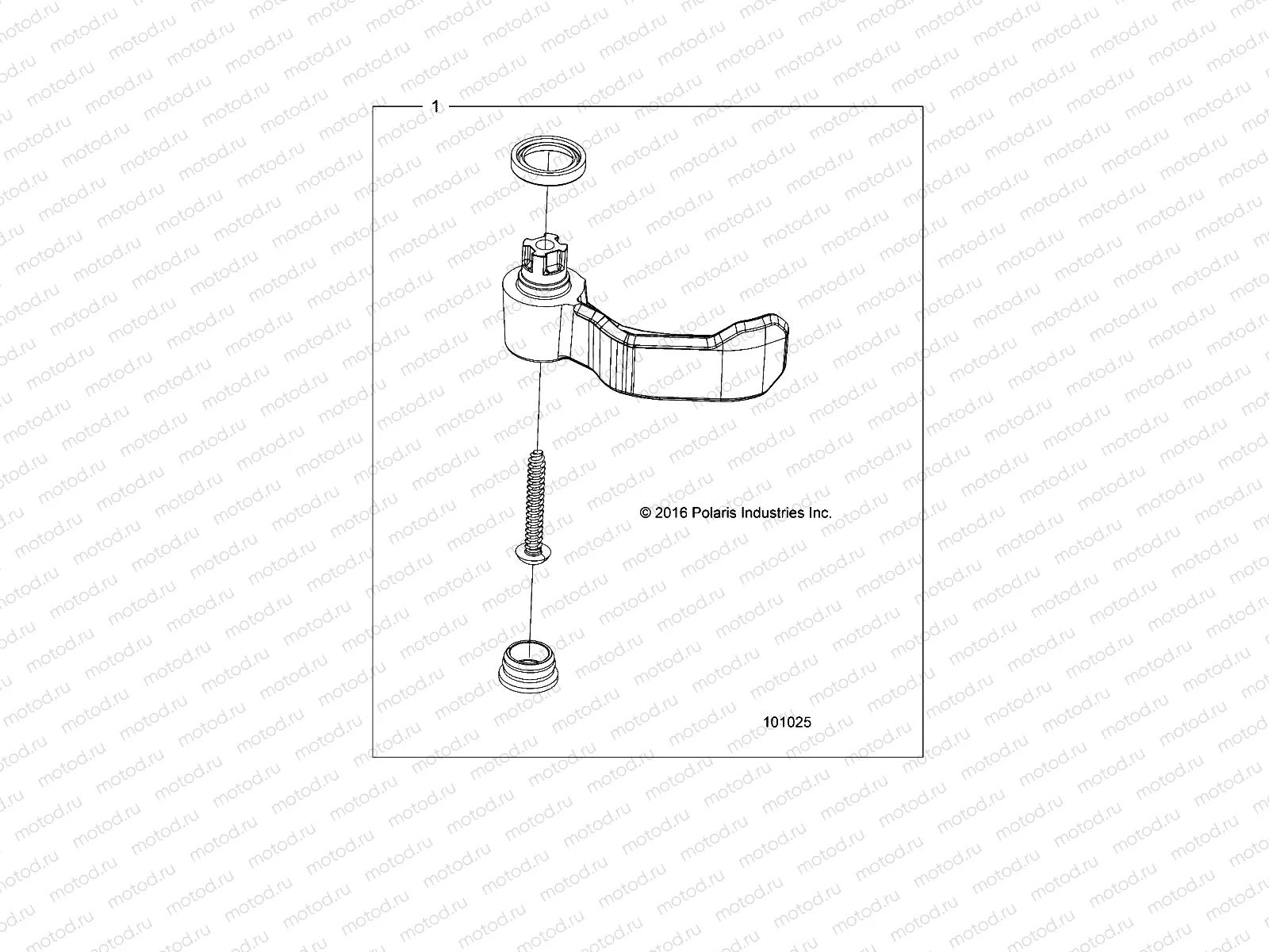 CONTROLS | CONTROLS, THROTTLE ASSEMBLY, THROTTLE LEVER KIT - A20SDE57F1/S57C5 (101025)