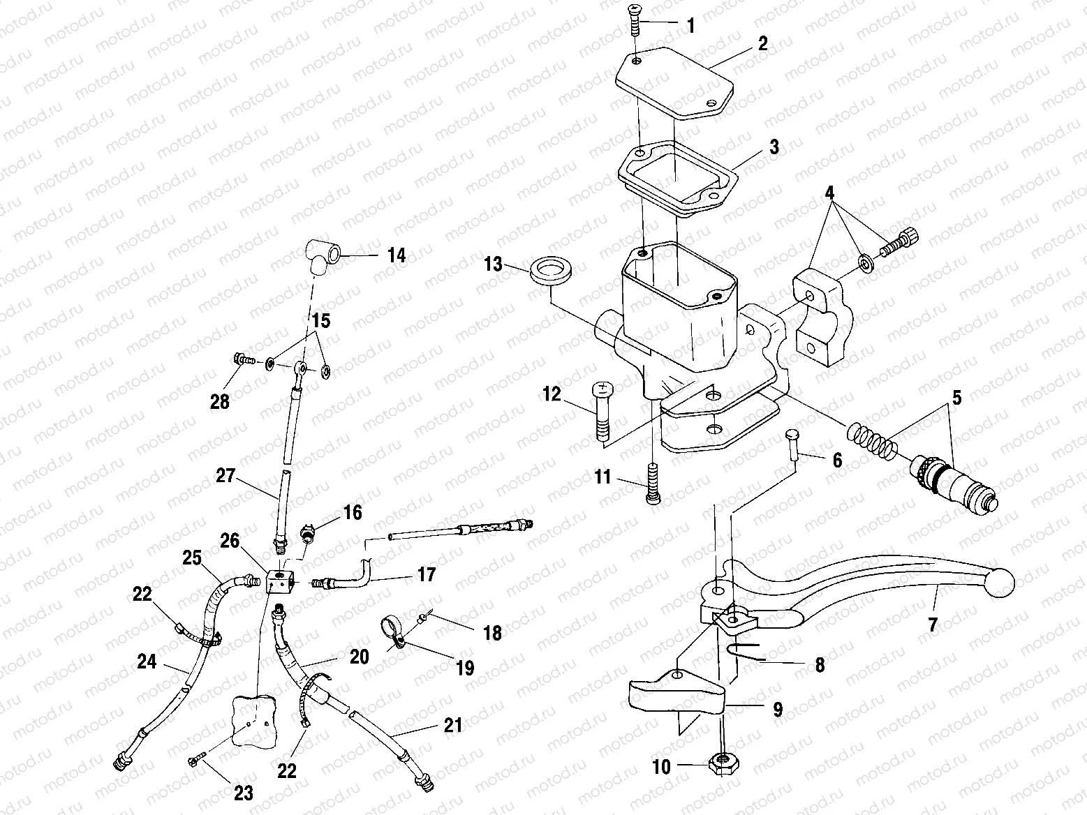 CONTROLS - MASTER CYLINDER/BRAKE LINE - A00CH33AA (4957715771B010) | CONTROLS - MASTER CYLINDER/BRAKE LINE - A00CH33AA (4957715771B010)