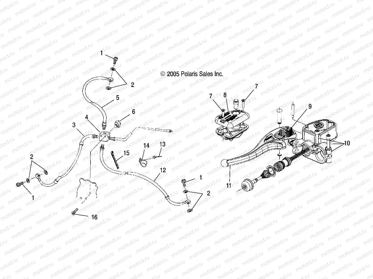 CONTROLS - MASTER CYLINDER/BRAKE LINE - A06BA25CA (4999201499920149B04) | CONTROLS - MASTER CYLINDER/BRAKE LINE - A06BA25CA (4999201499920149B04)