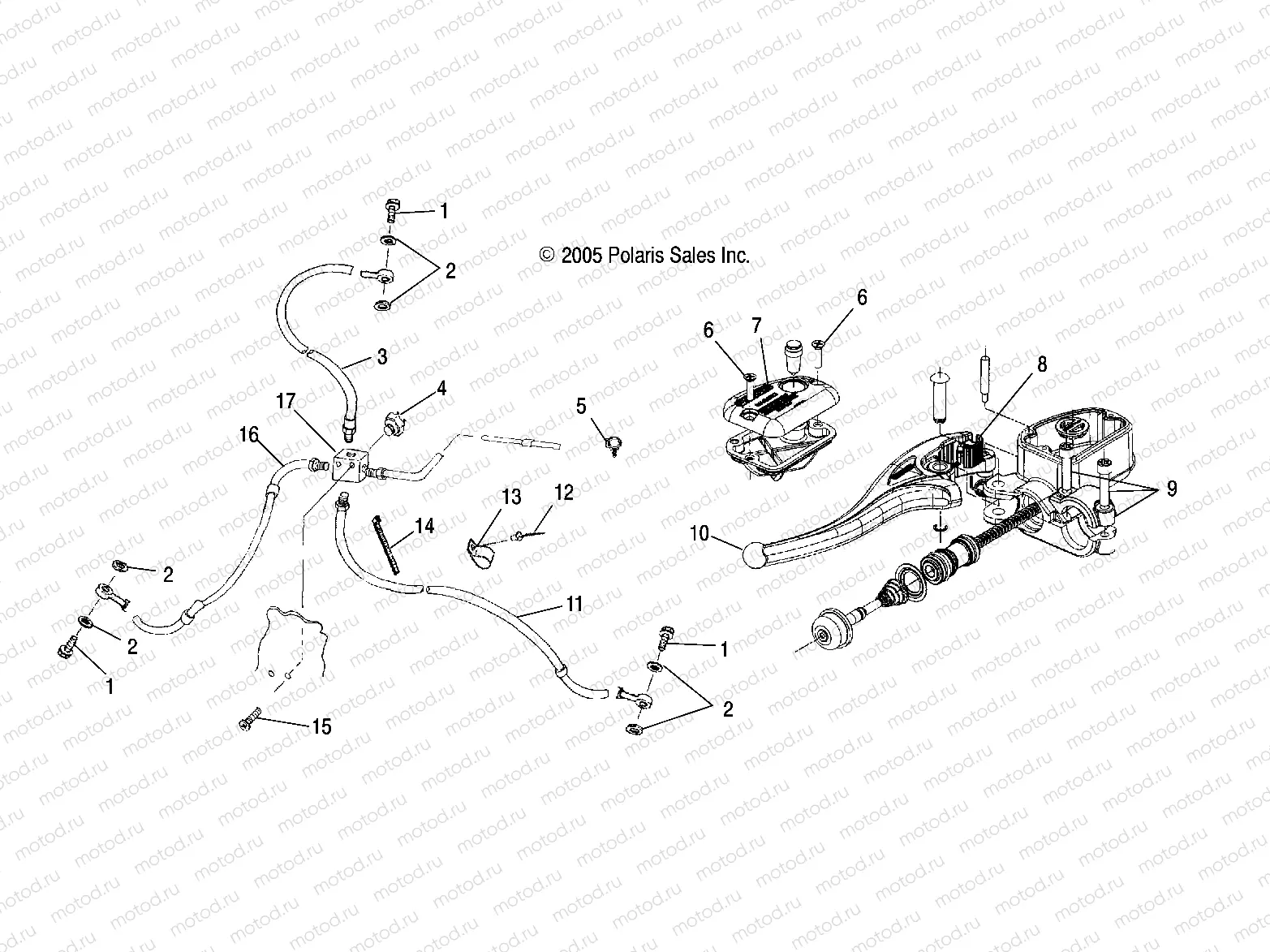 CONTROLS - MASTER CYLINDER/BRAKE LINE - A06BG50AA/FA (4999201549920154C01) | CONTROLS - MASTER CYLINDER/BRAKE LINE - A06BG50AA/FA (4999201549920154C01)