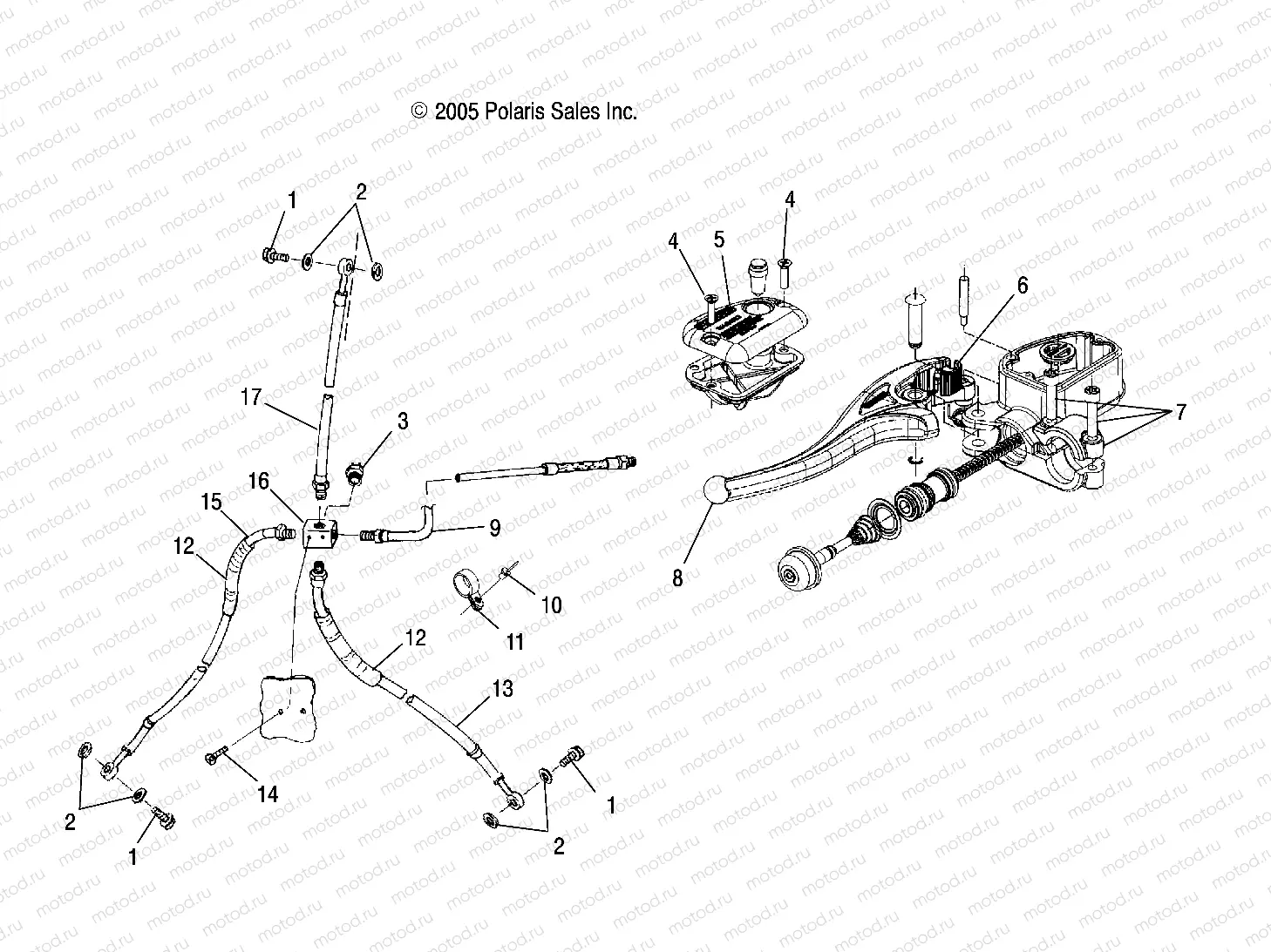 CONTROLS - MASTER CYLINDER/BRAKE LINE - A06CA32AA/AB (4999202939920293B04) | CONTROLS - MASTER CYLINDER/BRAKE LINE - A06CA32AA/AB (4999202939920293B04)