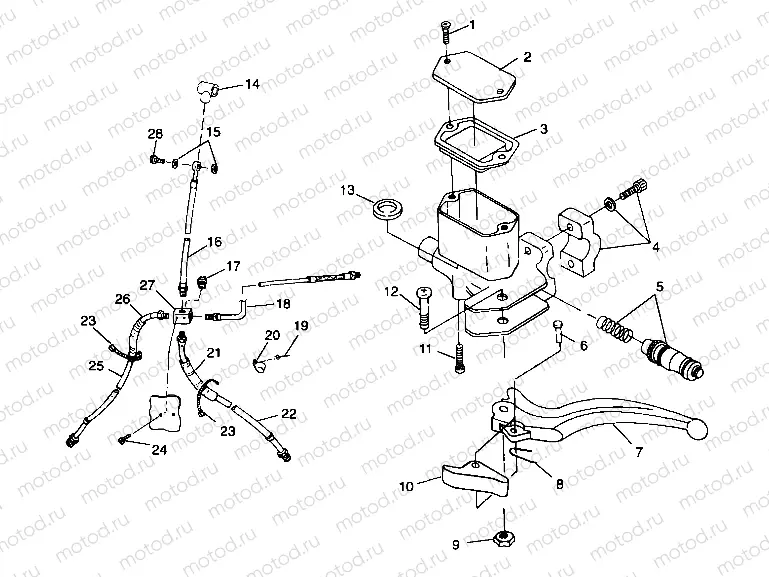CONTROLS - MASTER CYLINDER/BRAKE LINE - A99CA28CA (4949444944b006) | CONTROLS - MASTER CYLINDER/BRAKE LINE - A99CA28CA (4949444944b006)