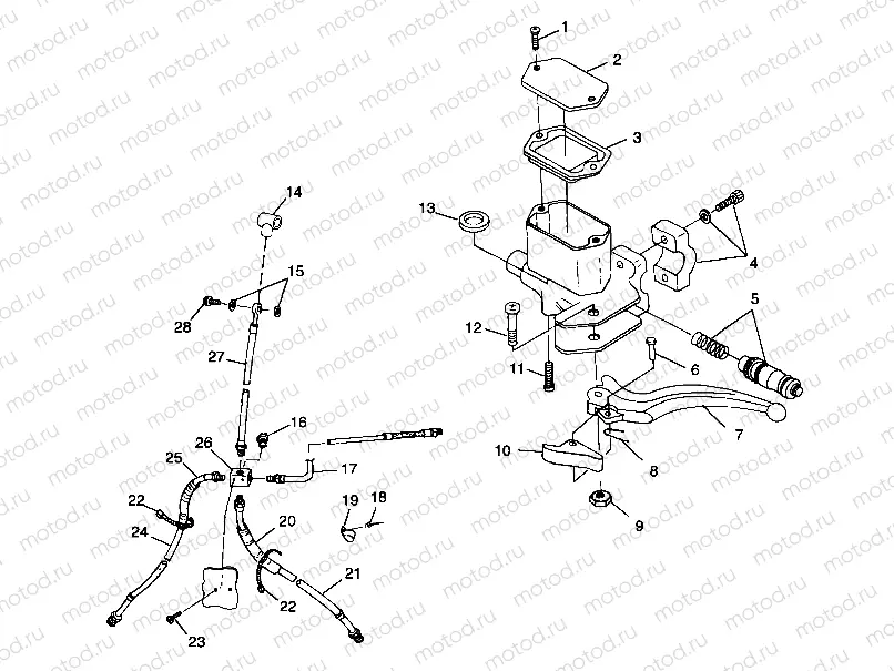 CONTROLS - MASTER CYLINDER/BRAKE LINE - A99CC28CA (4949484948b010) | CONTROLS - MASTER CYLINDER/BRAKE LINE - A99CC28CA (4949484948b010)