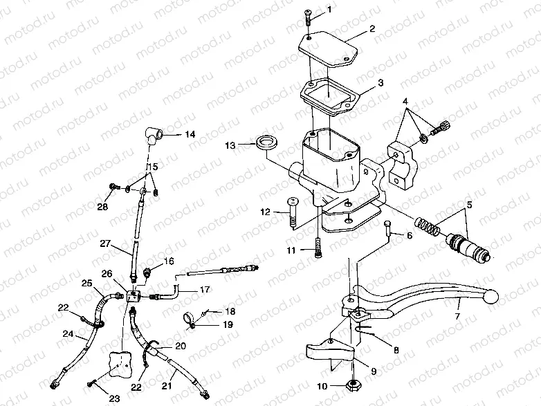 CONTROLS - MASTER CYLINDER/BRAKE LINE - A99CH50AC (4952455245b011) | CONTROLS - MASTER CYLINDER/BRAKE LINE - A99CH50AC (4952455245b011)