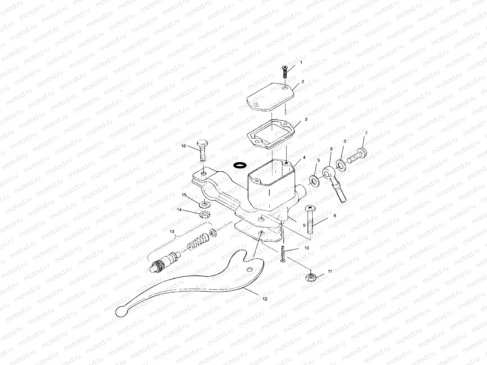CONTROLS - RH MASTER CYLINDER/BRAKE LINE - A00CL50AA (4954815481B011) | CONTROLS - RH MASTER CYLINDER/BRAKE LINE - A00CL50AA (4954815481B011)
