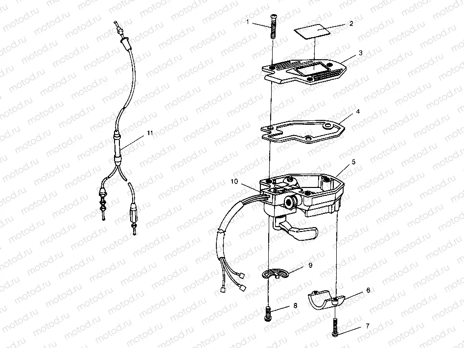 CONTROLS - THROTTLE ASM./CABLE 2x4 300 W947530 (4926742674B007) | CONTROLS - THROTTLE ASM./CABLE 2x4 300 W947530 (4926742674B007)