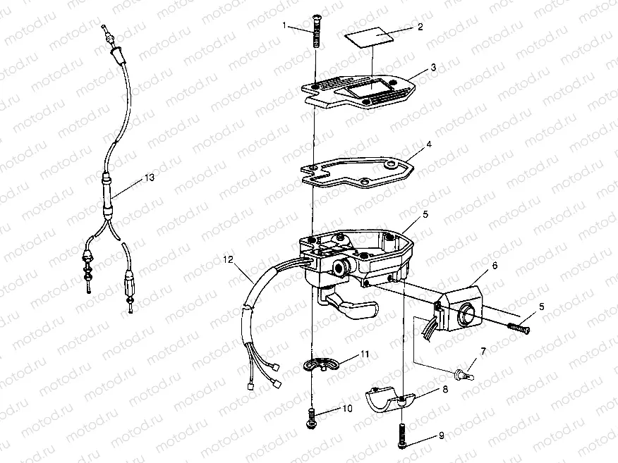 CONTROLS - THROTTLE ASM./CABLE 6x6 400L W948740 (4926802680B011) | CONTROLS - THROTTLE ASM./CABLE 6x6 400L W948740 (4926802680B011)