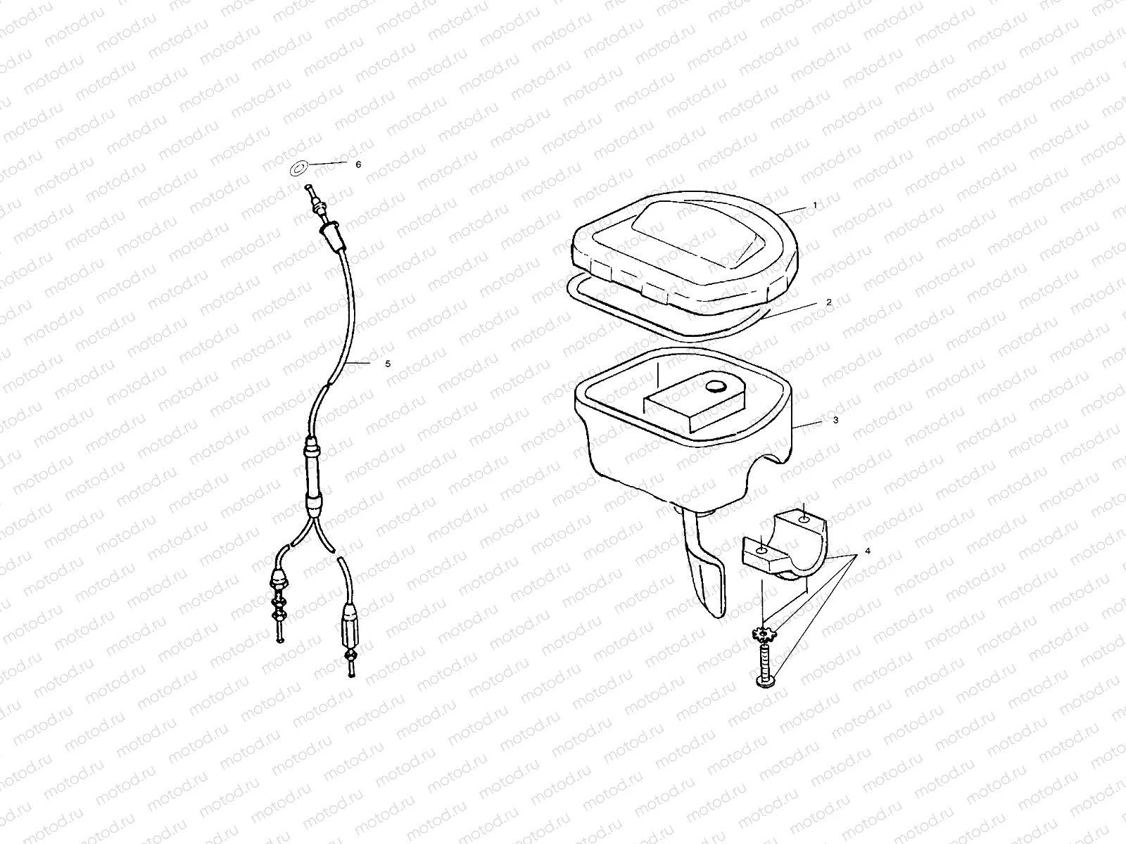 CONTROLS - THROTTLE ASM./CABLE - A00BA25CA (4954825482B007) | CONTROLS - THROTTLE ASM./CABLE - A00BA25CA (4954825482B007)