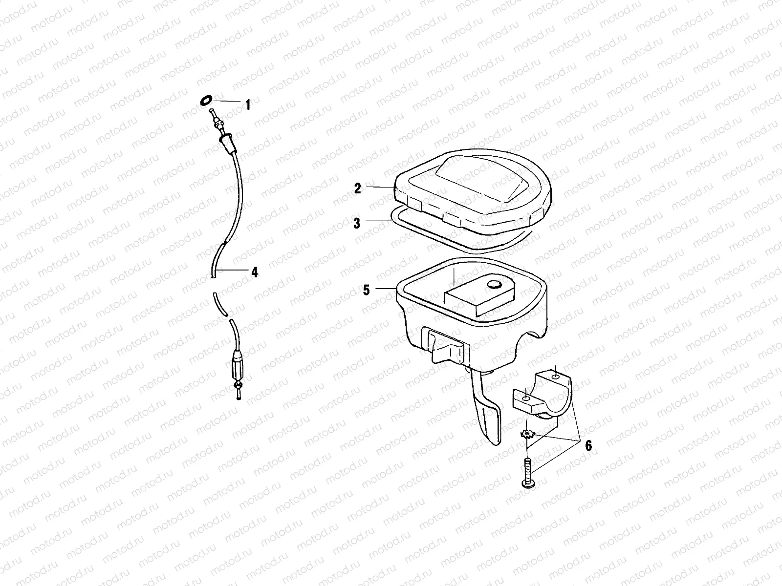CONTROLS - THROTTLE ASM./CABLE - A00CH50AA (4954805480B011) | CONTROLS - THROTTLE ASM./CABLE - A00CH50AA (4954805480B011)