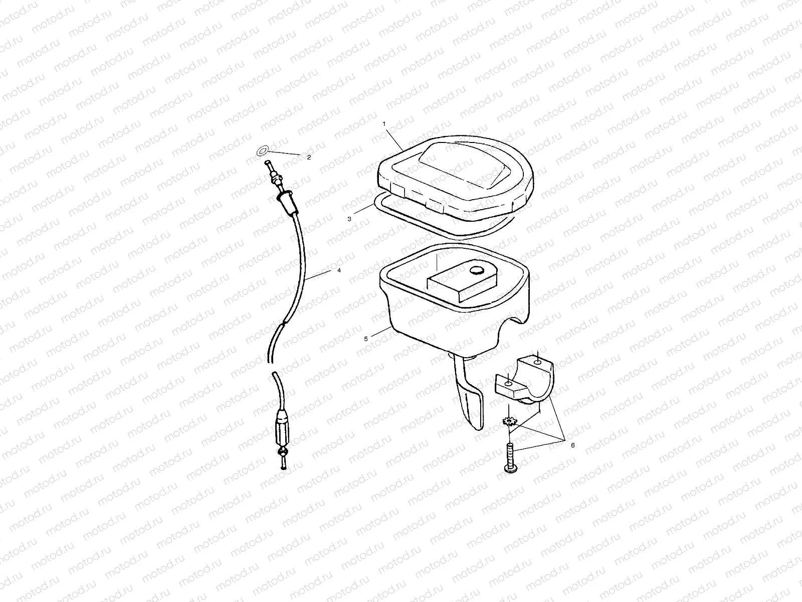 CONTROLS - THROTTLE ASM./CABLE - A01BA38CA (4968366836B006) | CONTROLS - THROTTLE ASM./CABLE - A01BA38CA (4968366836B006)