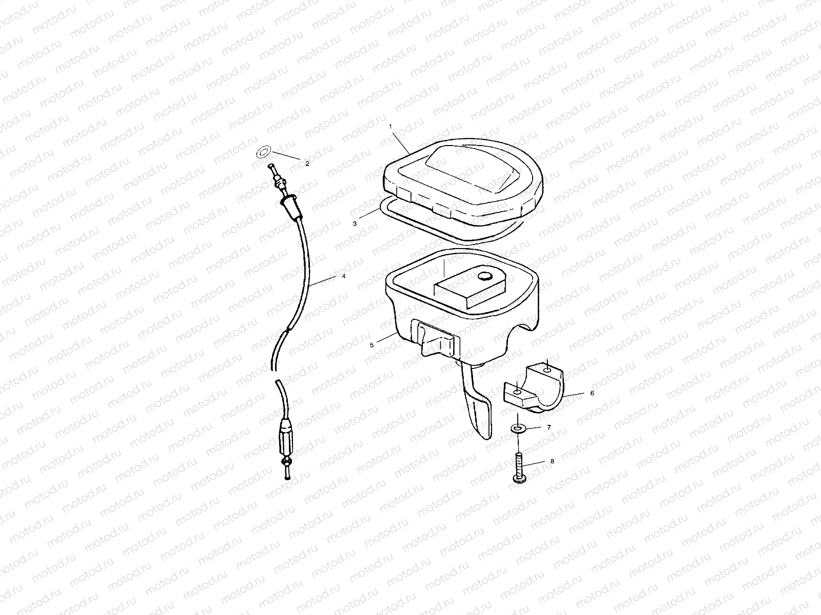 CONTROLS - THROTTLE ASM./CABLE - A01CK42AA (4964136413B006) | CONTROLS - THROTTLE ASM./CABLE - A01CK42AA (4964136413B006)
