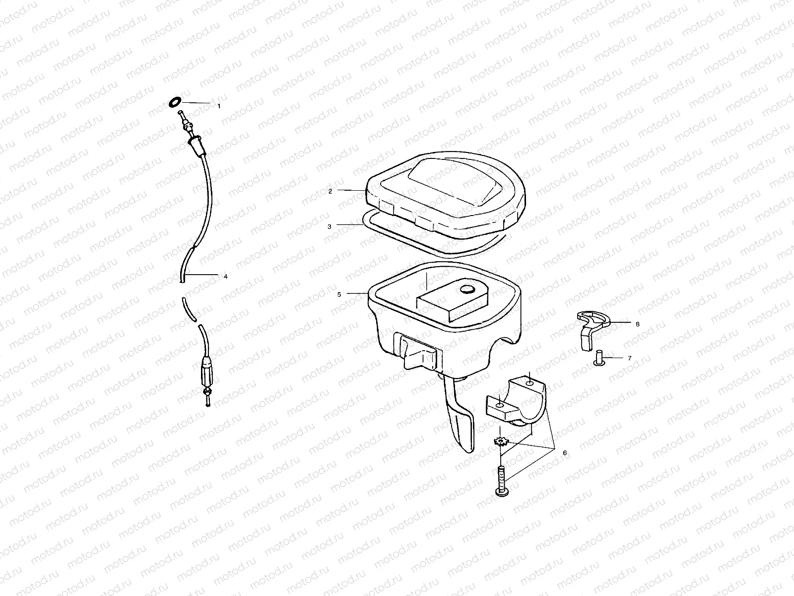CONTROLS - THROTTLE ASM/CABLE - A02CL50AA/DA (4967986798B07) | CONTROLS - THROTTLE ASM/CABLE - A02CL50AA/DA (4967986798B07)