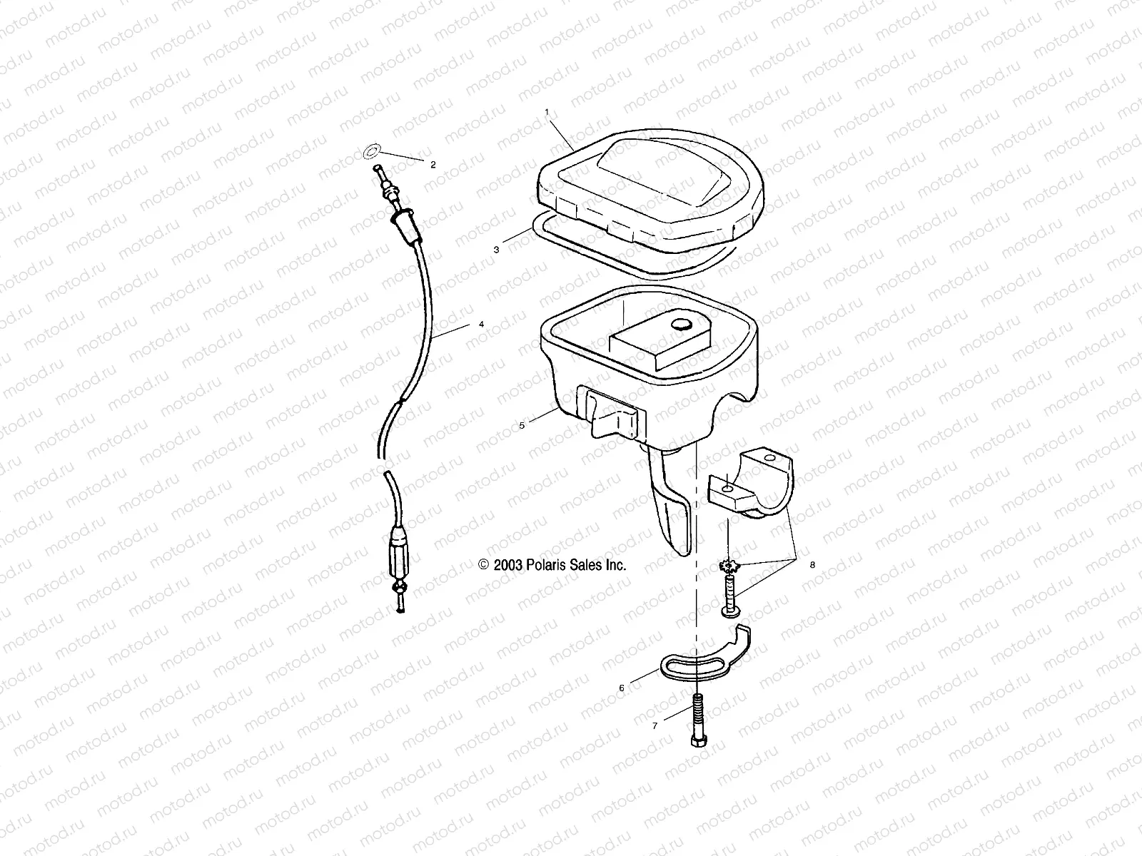CONTROLS-THROTTLE ASM/CABLE - A03CD32AA/AB/AC/FB (4986268626B13) | CONTROLS-THROTTLE ASM/CABLE - A03CD32AA/AB/AC/FB (4986268626B13)