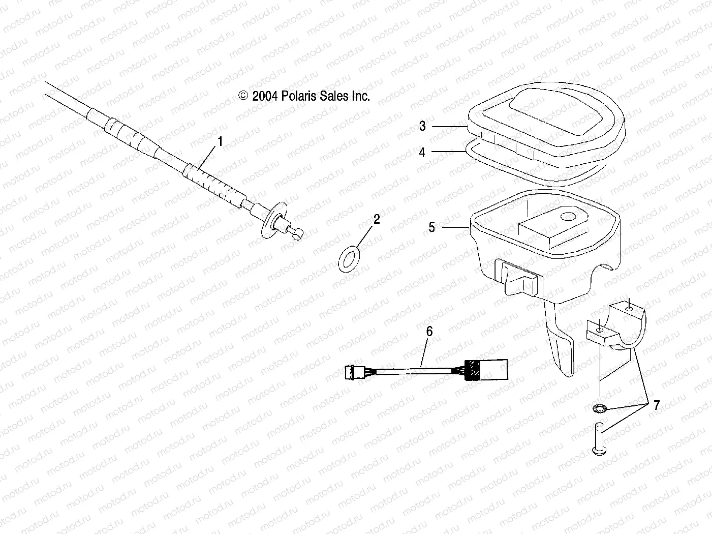 CONTROLS-THROTTLE ASM/CABLE - A05MH50AB/AC/AG/AH/AL/AT/FB (4994169416B09) | CONTROLS-THROTTLE ASM/CABLE - A05MH50AB/AC/AG/AH/AL/AT/FB (4994169416B09)