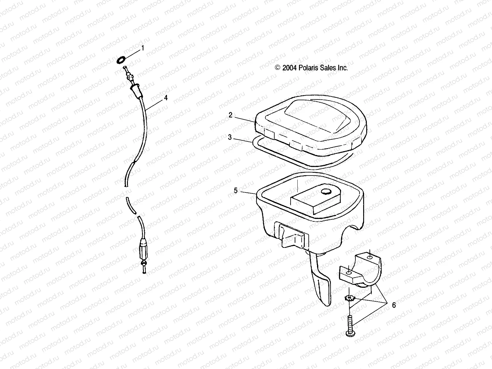 CONTROLS - THROTTLE ASM./CABLE - A05MH68AP (4999609960B11) | CONTROLS - THROTTLE ASM./CABLE - A05MH68AP (4999609960B11)