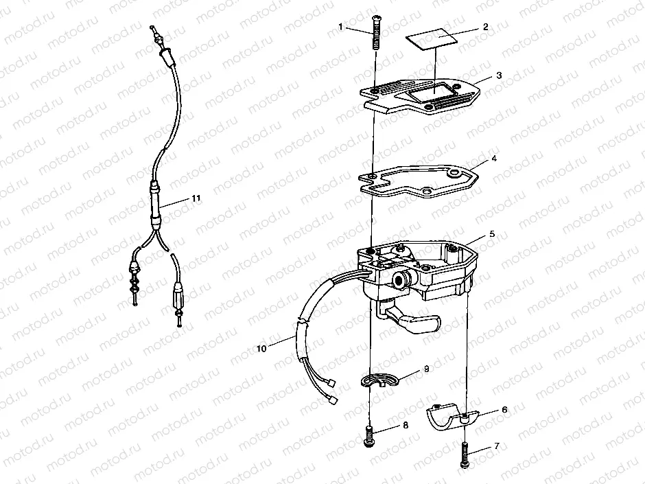 CONTROLS - THROTTLE ASM./CABLE - A99CA28CA (4949444944b007) | CONTROLS - THROTTLE ASM./CABLE - A99CA28CA (4949444944b007)