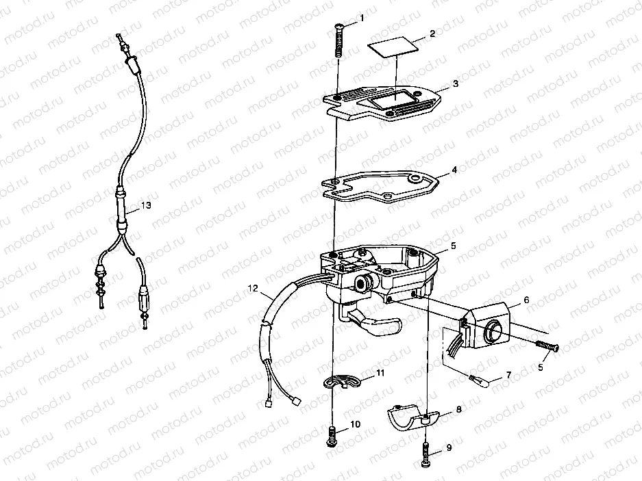 CONTROLS - THROTTLE ASM./CABLE - A99CC28CA (4949484948b009) | CONTROLS - THROTTLE ASM./CABLE - A99CC28CA (4949484948b009)