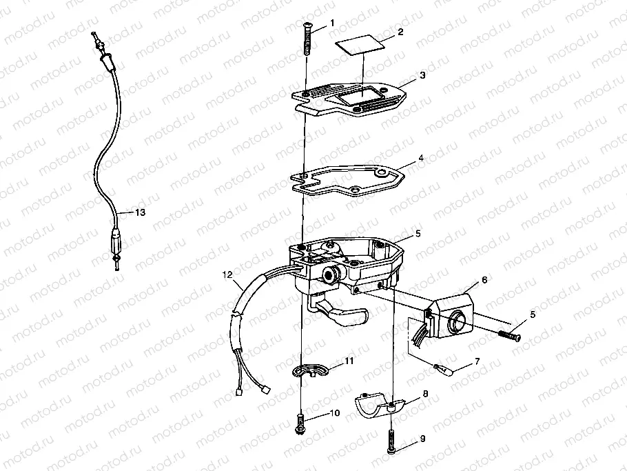 CONTROLS - THROTTLE ASM./CABLE - A99CH33IA (4949884988b010) | CONTROLS - THROTTLE ASM./CABLE - A99CH33IA (4949884988b010)