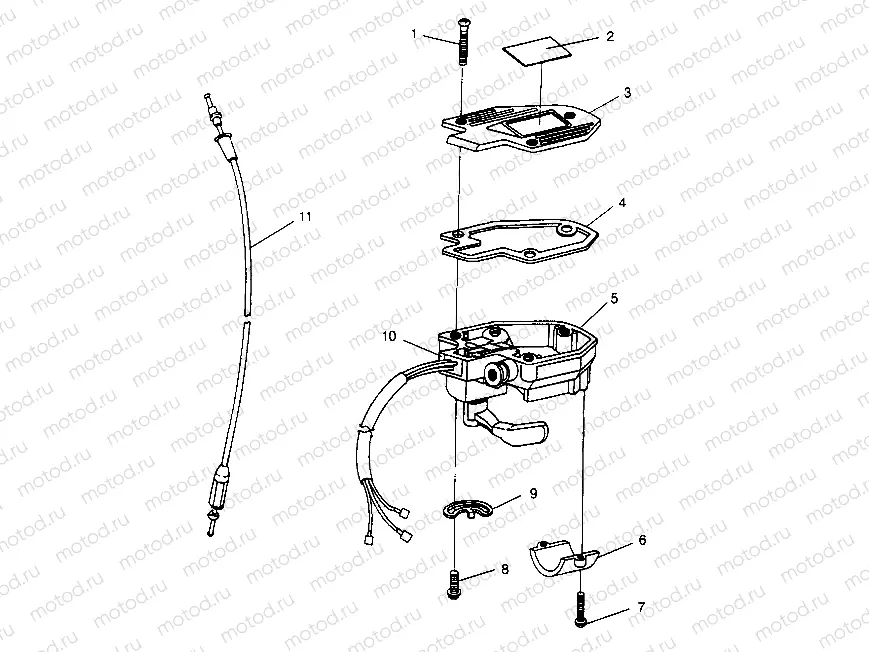 CONTROLS - THROTTLE ASM./CABLE Magnum 2x4 W957544 (4926852685B008) | CONTROLS - THROTTLE ASM./CABLE Magnum 2x4 W957544 (4926852685B008)