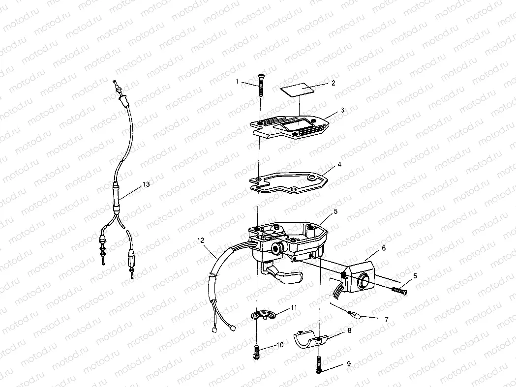 CONTROLS - THROTTLE ASM./CABLE Sportsman 4x4 W958040 (4930403040B009) | CONTROLS - THROTTLE ASM./CABLE Sportsman 4x4 W958040 (4930403040B009)