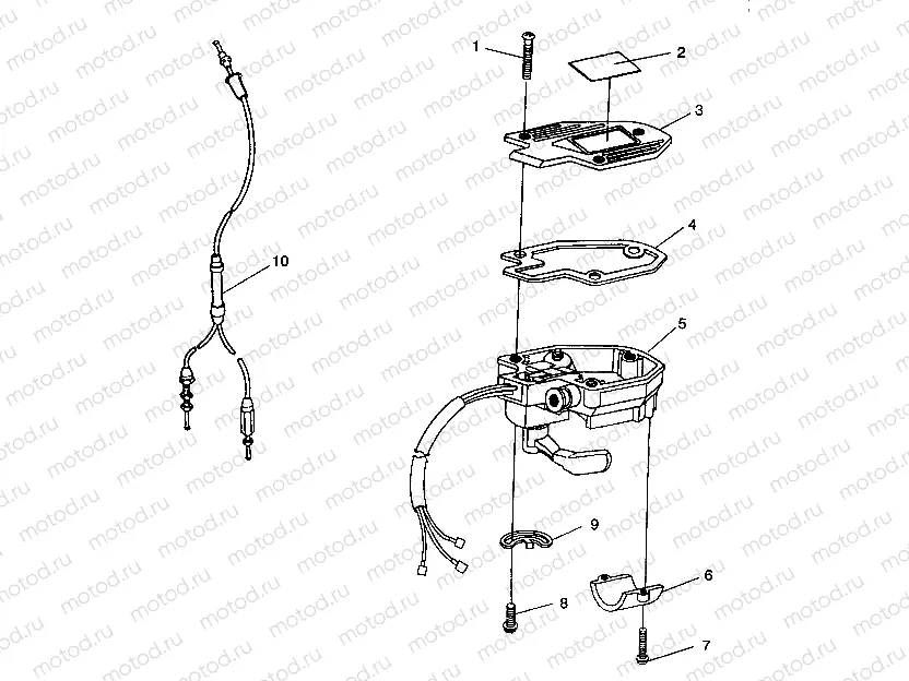CONTROLS - THROTTLE ASM./CABLE Trail Blazer W937221 (4924082408016A) | CONTROLS - THROTTLE ASM./CABLE Trail Blazer W937221 (4924082408016A)