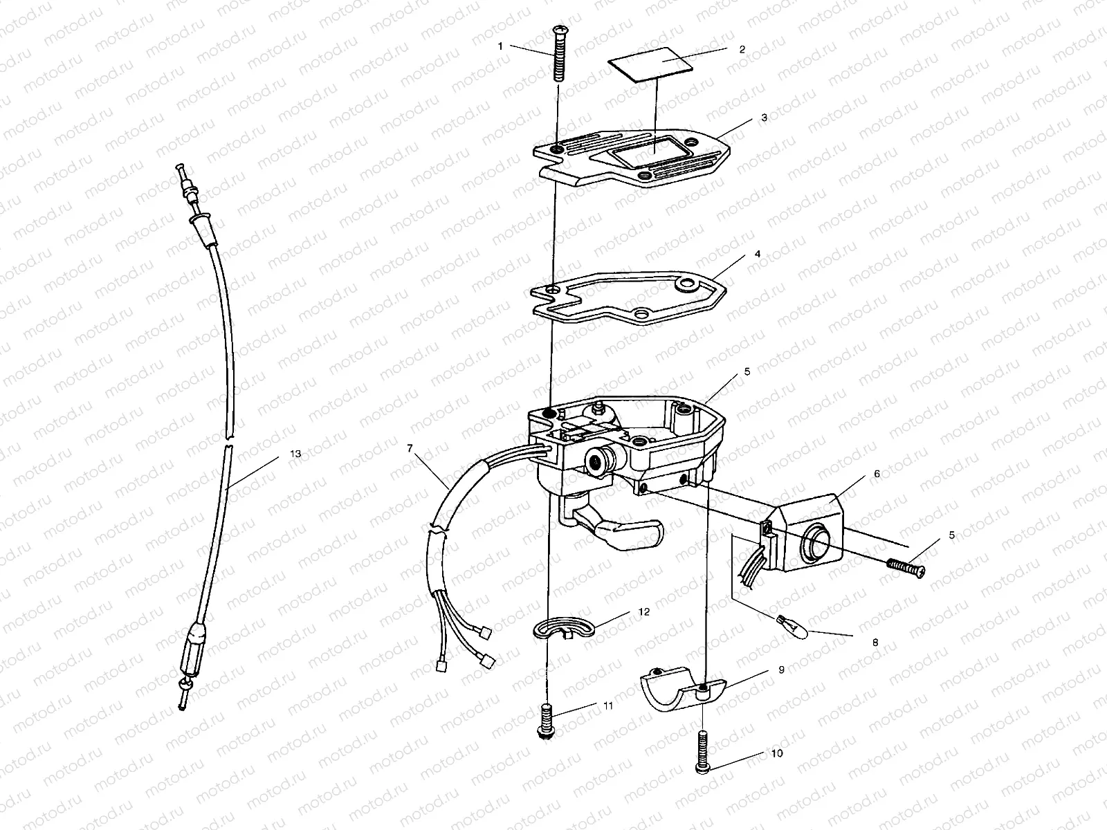 CONTROLS - THROTTLE ASM./CABLE - W958144 (4926862686b011) | CONTROLS - THROTTLE ASM./CABLE - W958144 (4926862686b011)