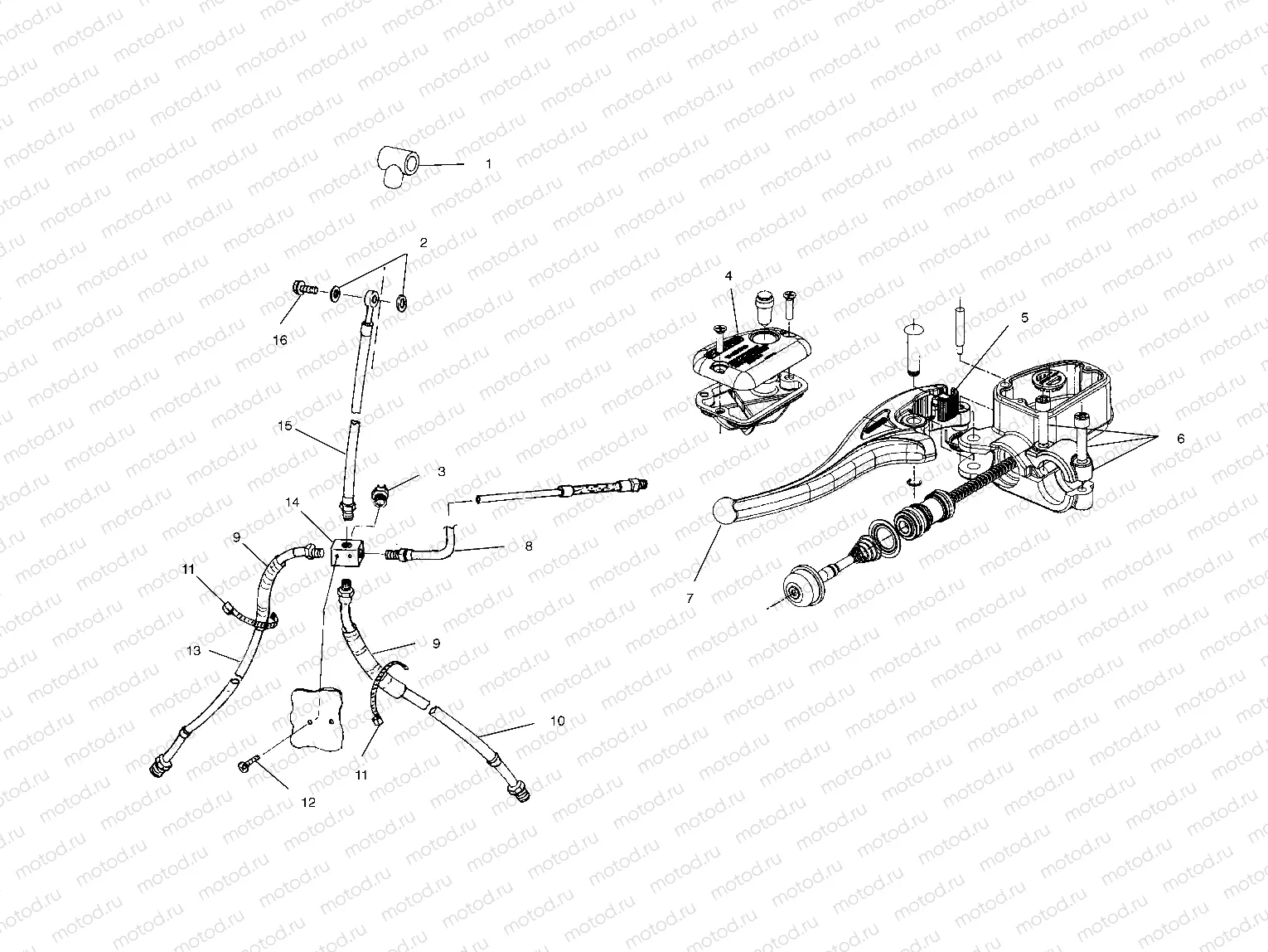 CONTROLS/MASTER CYLINDER/BRAKE LINE - A03CH50AA/AB/AC/AD/AE/AH/AJ (4975417541B06) | CONTROLS/MASTER CYLINDER/BRAKE LINE - A03CH50AA/AB/AC/AD/AE/AH/AJ (4975417541B06)