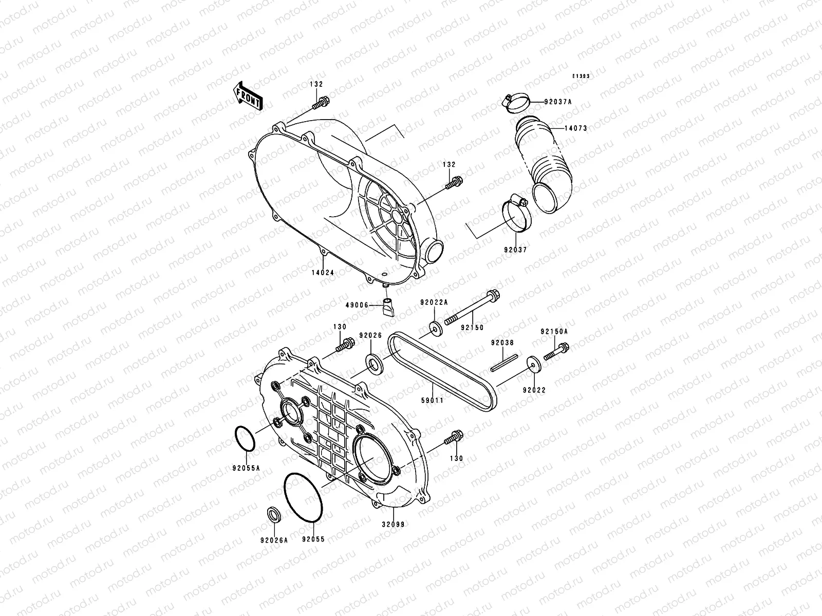 Converter Cover/Drive Belt
