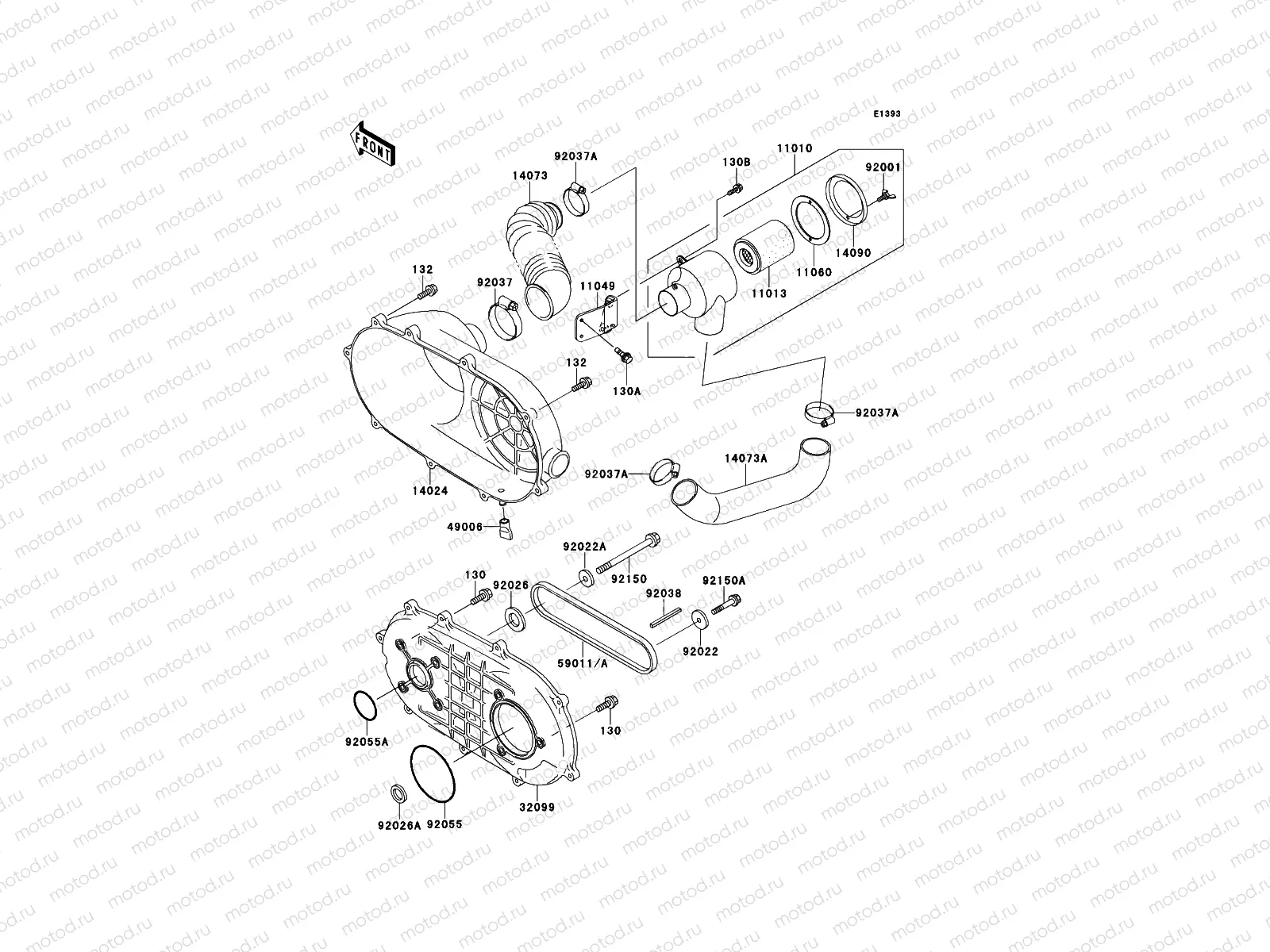 Converter Cover/Drive Belt