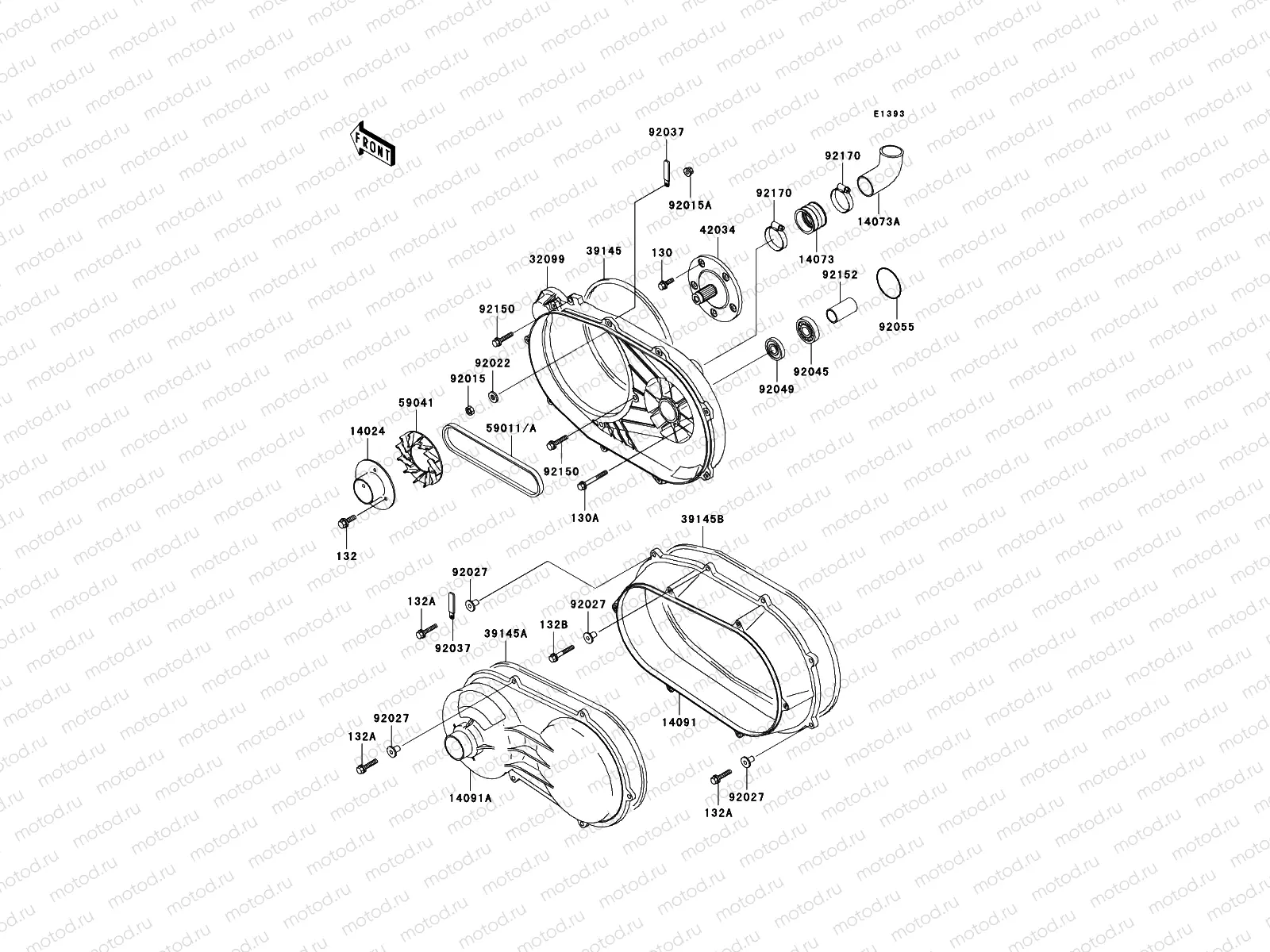 Converter Cover/Drive Belt