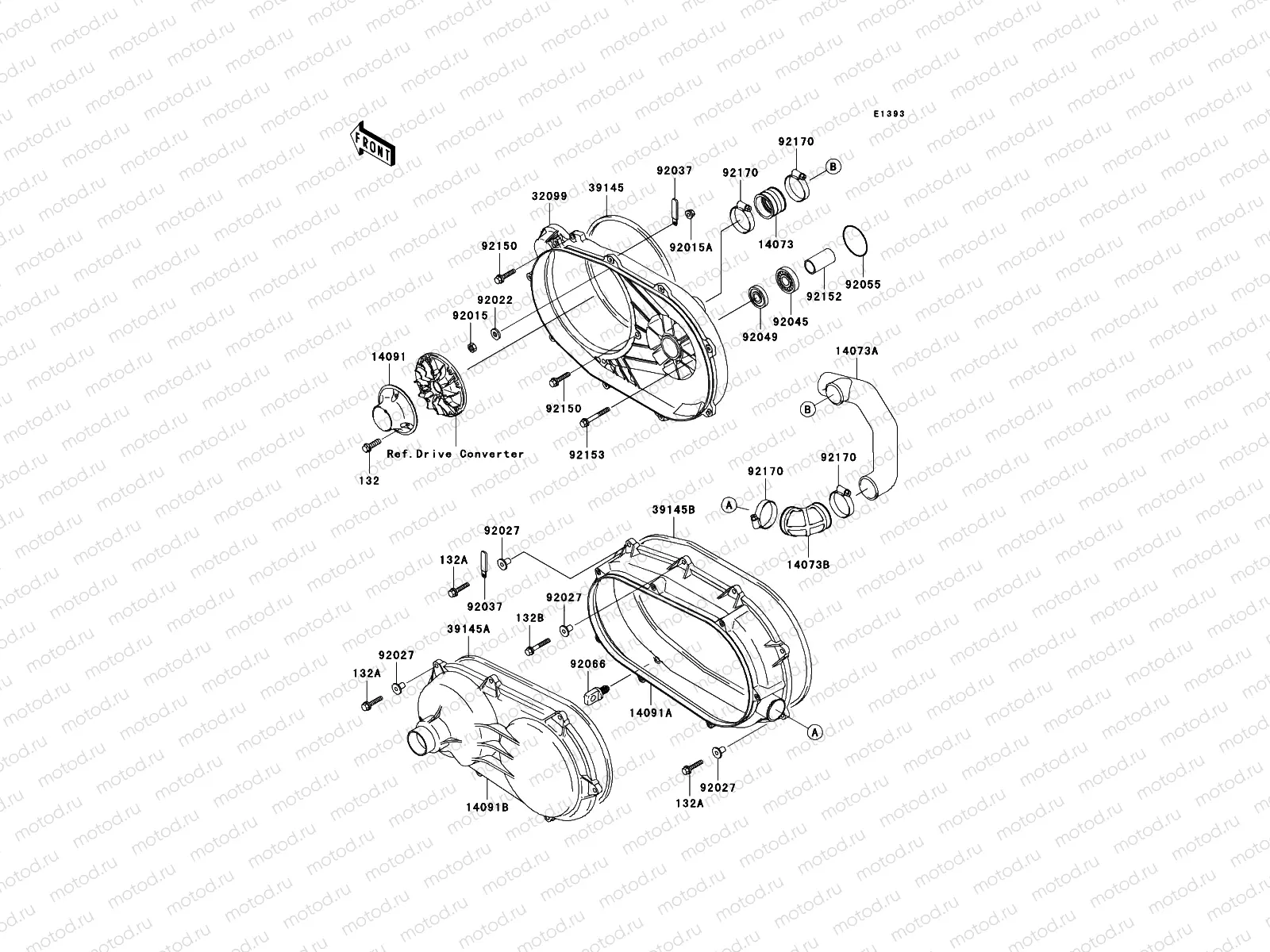 Converter Cover/Drive Belt