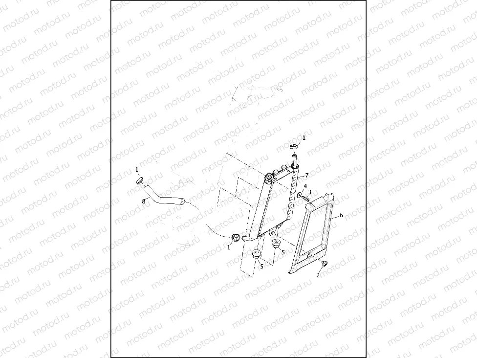 COOLANT DISTRIBUTION, AIR-COOLED