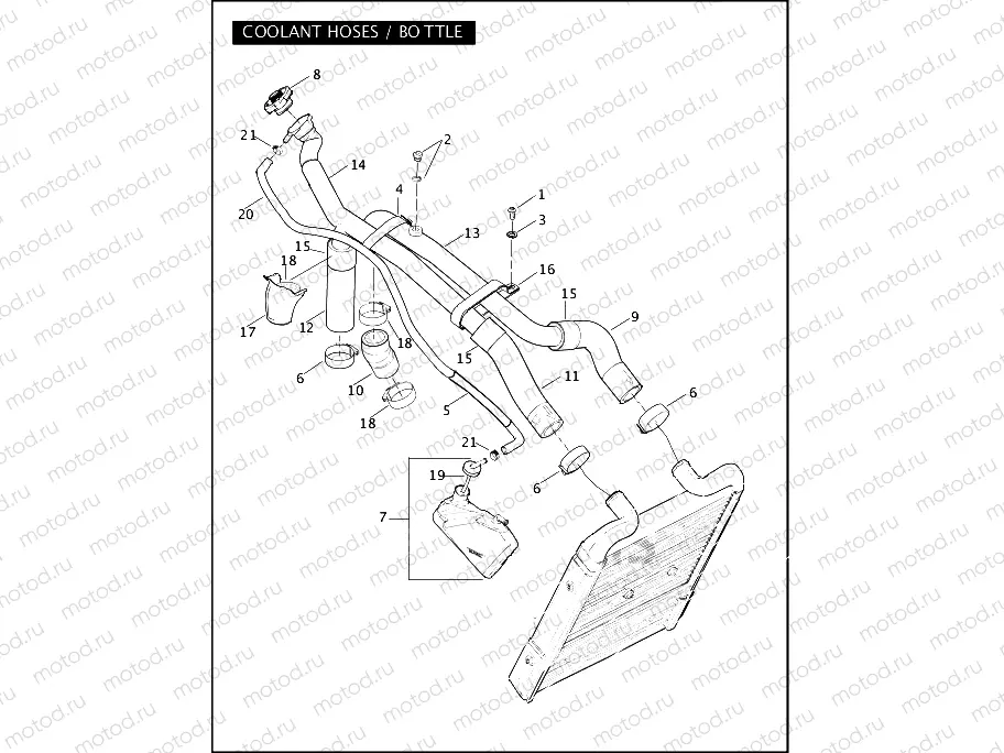 COOLANT HOSES / BOTTLE