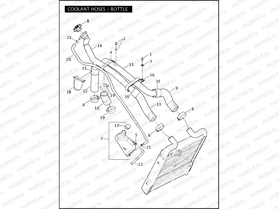 COOLANT HOSES / BOTTLE