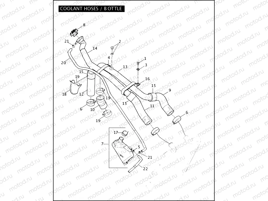 COOLANT HOSES / BOTTLE
