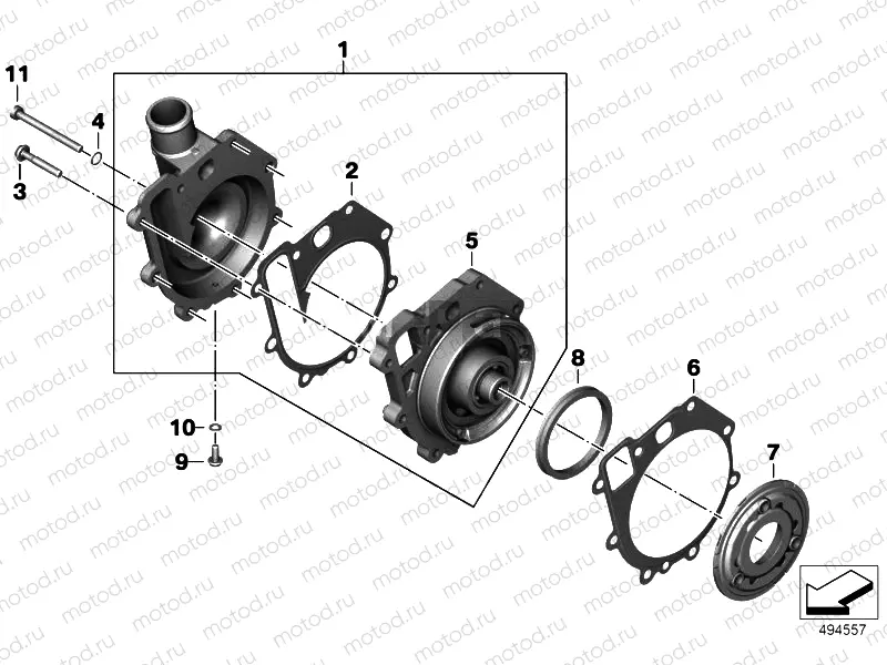 COOLANT PUMP WITH DRIVE
