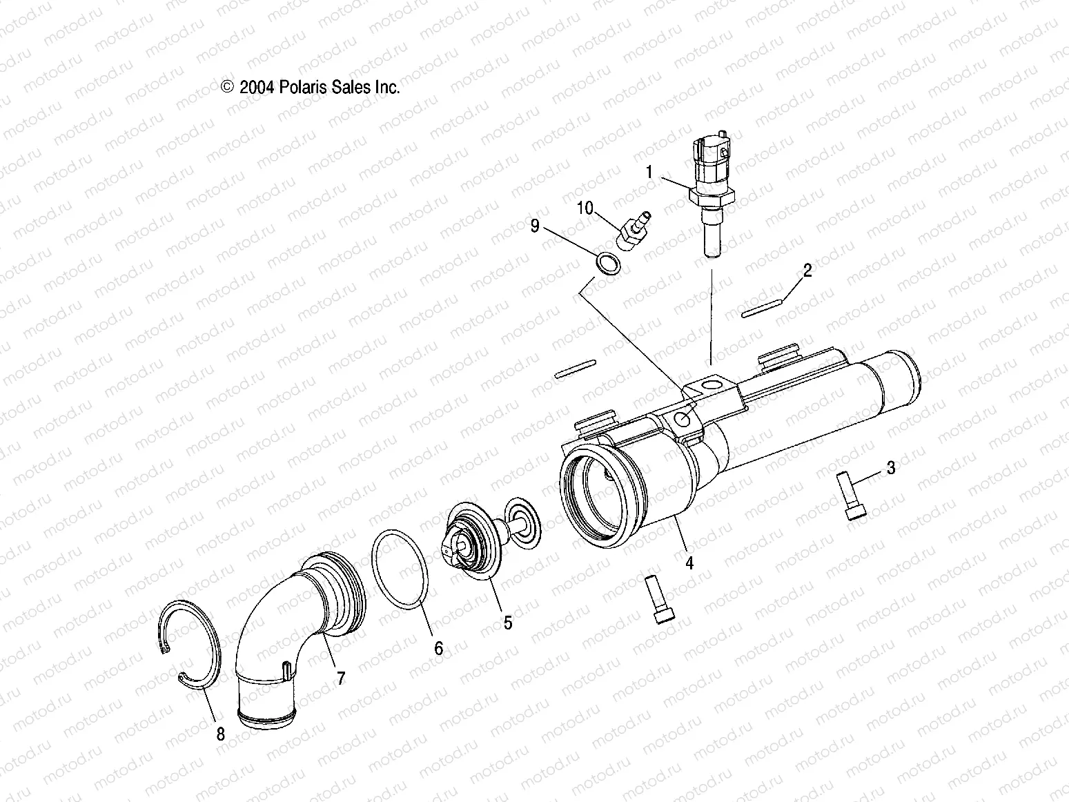 COOLANT RAIL - W045304CA/IA/CB/IB/CC/IC (4990559055B10) | COOLANT RAIL - W045304CA/IA/CB/IB/CC/IC (4990559055B10)