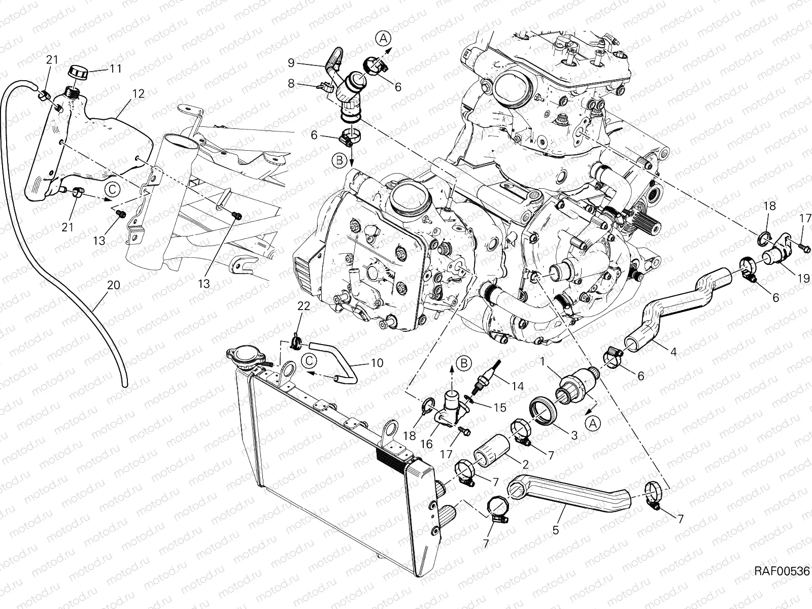 COOLING CIRCUIT [MOD:MS1200S;XST:AUS,EUR,FRA,JAP]