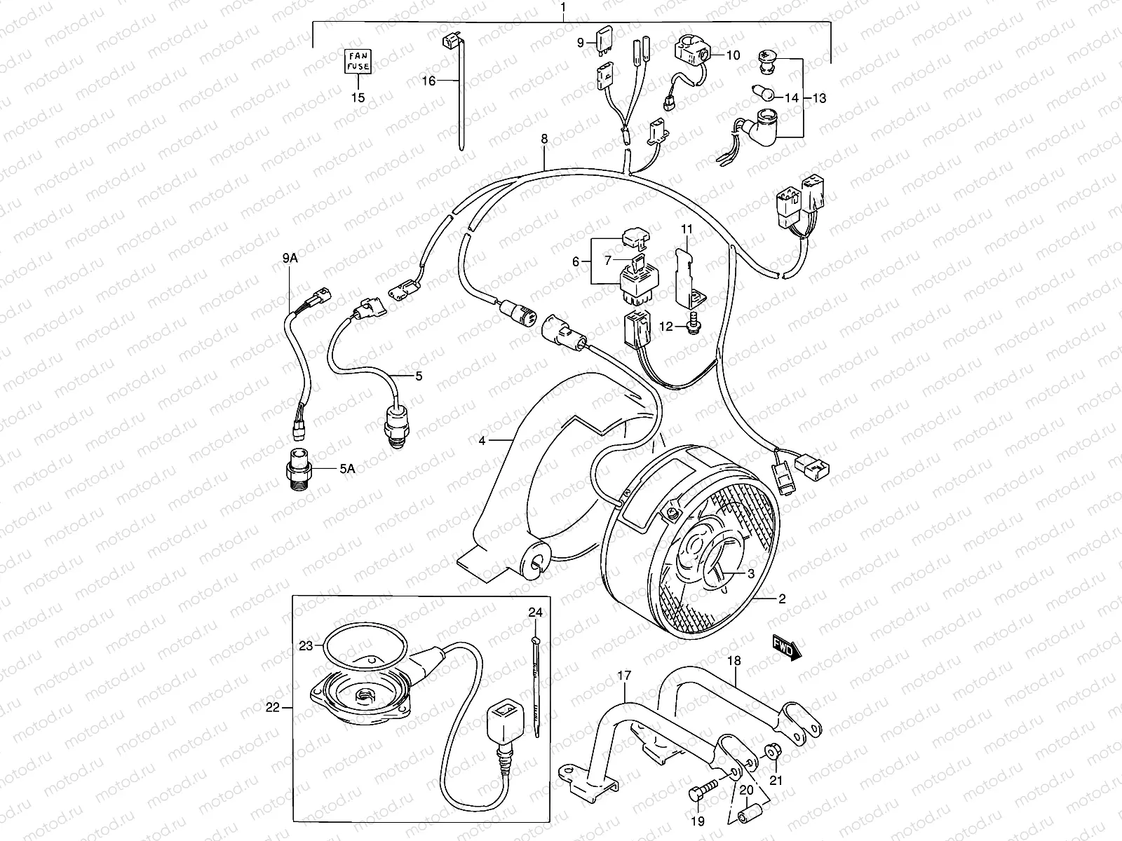 COOLING FAN (OPTIONAL:E3,E33)