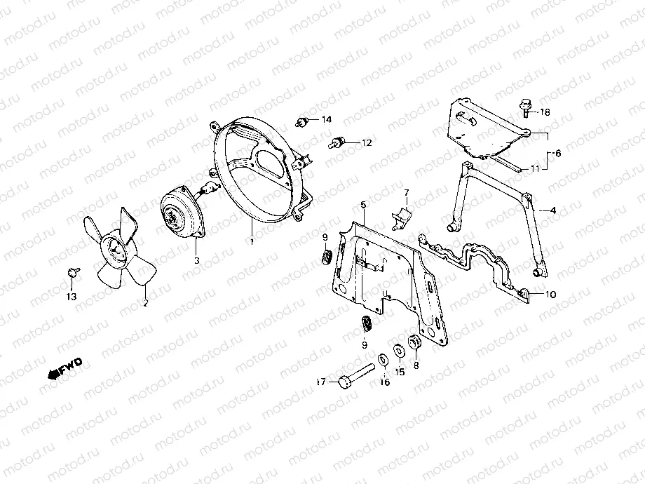 Cooling fan - Shroud