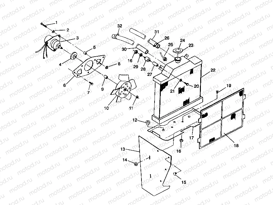 COOLING SYSTEM 2X4 350L W937539 (4924032403005A) | COOLING SYSTEM 2X4 350L W937539 (4924032403005A)