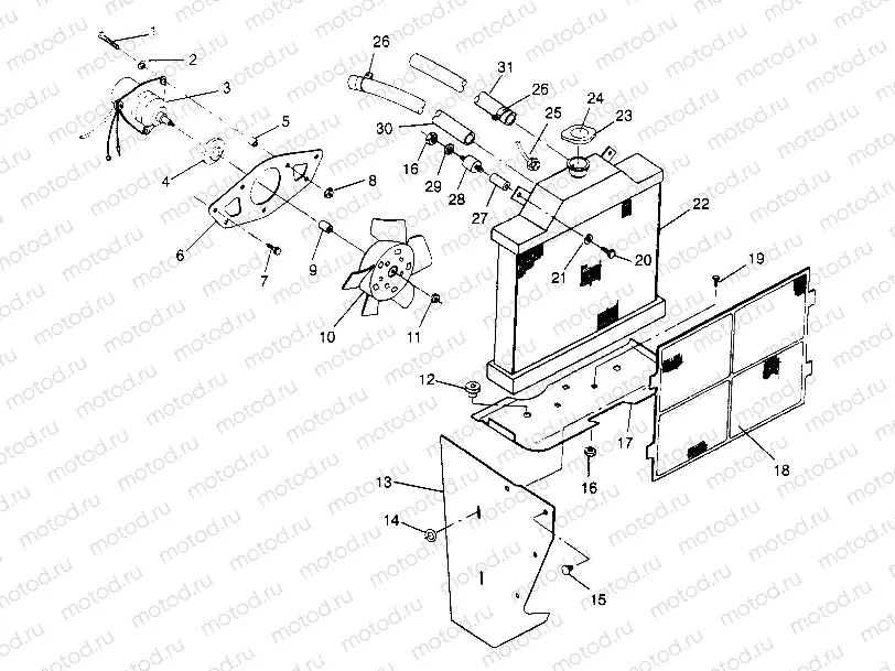 COOLING SYSTEM 2x4 400L W947540 (4926752675A009) | COOLING SYSTEM 2x4 400L W947540 (4926752675A009)
